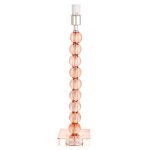 ENDON Adelie 1lt Table Blush crystal glass & bright nickel plate 7W LED E14 - ED-98106