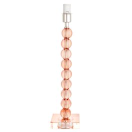   ENDON Adelie 1lt Table Blush crystal glass & bright nickel plate 7W LED E14 - ED-98106
