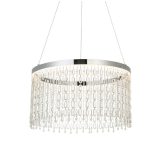 ENDON Liliana 1lt Pendant Chrome plate & clear crystal glass 19.67W LED (SMD 2835) Warm White - ED-98150