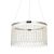 ENDON Liliana 1lt Pendant Chrome plate & clear crystal glass 19.67W LED (SMD 2835) Warm White - ED-98150