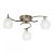 ENDON Boyer 3lt Semi flush Antique brass plate & clear glass 3 x 33W G9 clear capsule - ED-BOYER-3AB