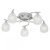 ENDON Boyer 5lt Semi flush Chrome plate & clear glass 5 x 33W G9 clear capsule - ED-BOYER-5CH