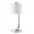 ENDON Canning 1lt Table Chrome plate & white fabric 40W E14 golf - ED-CANNING-TLCH