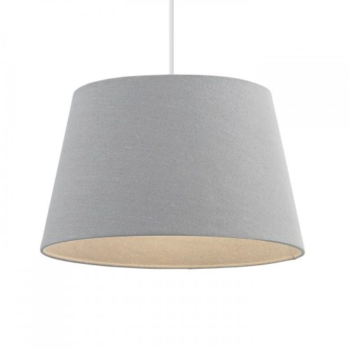 ENDON Cici 1lt Shade Grey linen mix fabric 60W E27 or B22 GLS - ED-CICI-10GRY