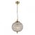 ENDON Tanaro 1lt Pendant Antique brass plate & clear glass 60W E27 GLS - ED-EH-TANARO-AB
