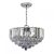 ENDON Fargo 3lt Pendant Chrome plate & clear acrylic 3 x 6W LED E14 - ED-FARGO-14CH