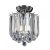 ENDON Fargo 2lt Flush Chrome plate & clear acrylic 2 x 7W LED E14 - ED-FARGO-CH