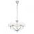 ENDON Fiennes 5lt Pendant Chrome plate & vintage white fabric 5 x 40W E14 golf - ED-FIENNES-5NI