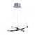 ENDON Kline 1lt Pendant Chrome plate & frosted acrylic 28W LED tape module (SMD 2835) Warm White - ED-KLINE-2CH