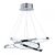 ENDON Kline 1lt Pendant Chrome plate & frosted acrylic 41W LED tape module (SMD 2835) Warm White - ED-KLINE-3CH