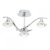 ENDON Langella 3lt Semi flush Chrome plate & clear crystal 3 x 3W LED G9 - ED-LANGELLA-3CH