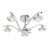ENDON Langella 5lt Semi flush Chrome plate & clear crystal 5 x 3W LED G9 - ED-LANGELLA-5CH