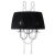 Fali lámpa E14 2x40W króm/fekete/ólomkristály Diadema - EG-89035