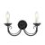 Elstead CHARTWELL black wall lamp