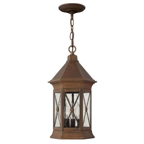 Elstead BRIGHTON brown outdoor pendant