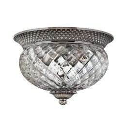 Elstead PLANTATION silver ceiling lamp