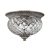 Elstead PLANTATION silver ceiling lamp