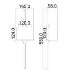 Elstead Mona chrome wall lamp