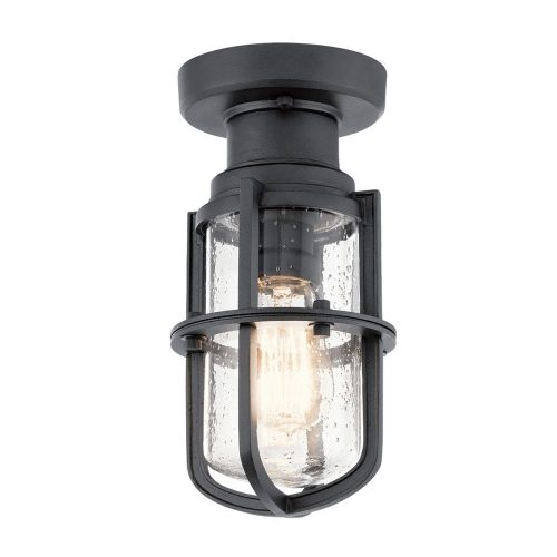 Elstead Suri black outdoor pendant