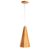 ELSTEAD Accord pendant light, height 400mm, width 200mm; 1xE27 - ELS-QN-ANGULAR-P-S-TEAK