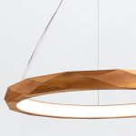 ELSTEAD Accord pendant light, height 400mm, width 200mm; 1xE27 - ELS-QN-ANGULAR-P-S-TEAK