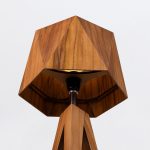 ELSTEAD Accord table lamp, height 620mm, width 300mm, 1x E27 - ELS-QN-ANGULAR-TL-TEAK