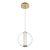 ELSTEAD Eurofase pendant light, diameter 220mm, LED 9W dimmable, 756lm - ELS-QN-ATOMO-1P-BG