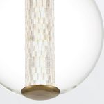 ELSTEAD Eurofase pendant light, diameter 220mm, LED 9W dimmable, 756lm - ELS-QN-ATOMO-1P-BG