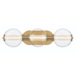 ELSTEAD Eurofase IP44 wall light, width 631mm, LED 13W dimmable, 1160lm - ELS-QN-ATOMO-3W-BG