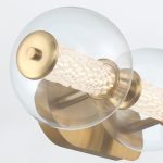 ELSTEAD Eurofase IP44 wall light, width 631mm, LED 13W dimmable, 1160lm - ELS-QN-ATOMO-3W-BG