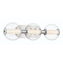   ELSTEAD Eurofase IP44 wall light, width 631mm, LED 13W dimmable, 1160lm - ELS-QN-ATOMO-3W-PC
