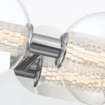ELSTEAD Eurofase IP44 wall light, width 631mm, LED 13W dimmable, 1160lm - ELS-QN-ATOMO-3W-PC