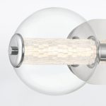 ELSTEAD Eurofase IP44 wall light, width 631mm, LED 13W dimmable, 1160lm - ELS-QN-ATOMO-3W-PC
