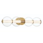 ELSTEAD Eurofase IP44 wall light, width 756mm, LED 18.5W dimmable, 1782lm - ELS-QN-ATOMO-4W-BG
