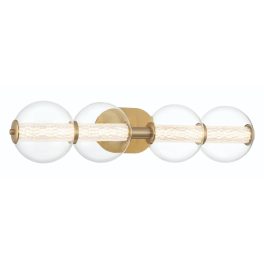   ELSTEAD Eurofase IP44 wall light, width 756mm, LED 18.5W dimmable, 1782lm - ELS-QN-ATOMO-4W-BG