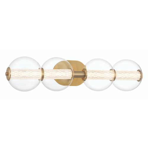 ELSTEAD Eurofase IP44 wall light, width 756mm, LED 18.5W dimmable, 1782lm - ELS-QN-ATOMO-4W-BG