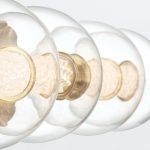 ELSTEAD Eurofase IP44 wall light, width 756mm, LED 18.5W dimmable, 1782lm - ELS-QN-ATOMO-4W-BG
