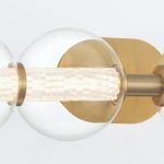 ELSTEAD Eurofase IP44 wall light, width 756mm, LED 18.5W dimmable, 1782lm - ELS-QN-ATOMO-4W-BG