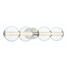   ELSTEAD Eurofase IP44 wall light, width 756mm, LED 18.5W dimmable, 1782lm - ELS-QN-ATOMO-4W-PC