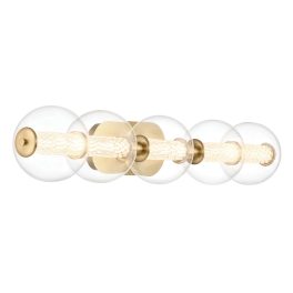   ELSTEAD Eurofase IP44 wall light, width 967mm, LED  25W dimmable, 2511lm - ELS-QN-ATOMO-5W-BG