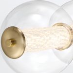 ELSTEAD Eurofase IP44 wall light, width 967mm, LED  25W dimmable, 2511lm - ELS-QN-ATOMO-5W-BG
