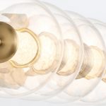 ELSTEAD Eurofase IP44 wall light, width 967mm, LED  25W dimmable, 2511lm - ELS-QN-ATOMO-5W-BG