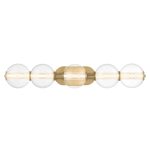 ELSTEAD Eurofase IP44 wall light, width 967mm, LED  25W dimmable, 2511lm - ELS-QN-ATOMO-5W-BG