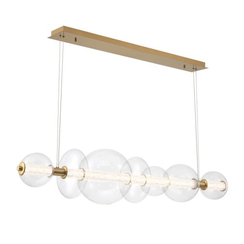 ELSTEAD Eurofase pendant light, width 1421mm, LED 46W dimmable, 3586lm - ELS-QN-ATOMO-LP7-BG