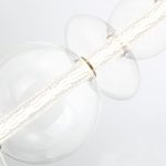 ELSTEAD Eurofase pendant light, width 1421mm, LED 46W dimmable, 3586lm - ELS-QN-ATOMO-LP7-BG