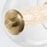 ELSTEAD Eurofase pendant light, width 1421mm, LED 46W dimmable, 3586lm - ELS-QN-ATOMO-LP7-BG