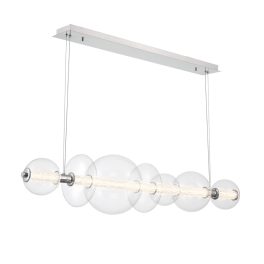   ELSTEAD Eurofase pendant light, width 1421mm, LED 46W dimmable, 3586lm - ELS-QN-ATOMO-LP7-PC