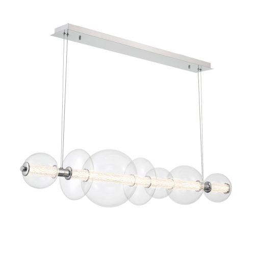 ELSTEAD Eurofase pendant light, width 1421mm, LED 46W dimmable, 3586lm - ELS-QN-ATOMO-LP7-PC