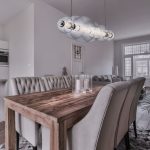 ELSTEAD Eurofase pendant light, width 1421mm, LED 46W dimmable, 3586lm - ELS-QN-ATOMO-LP7-PC