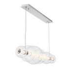 ELSTEAD Eurofase pendant light, width 1421mm, LED 46W dimmable, 3586lm - ELS-QN-ATOMO-LP7-PC